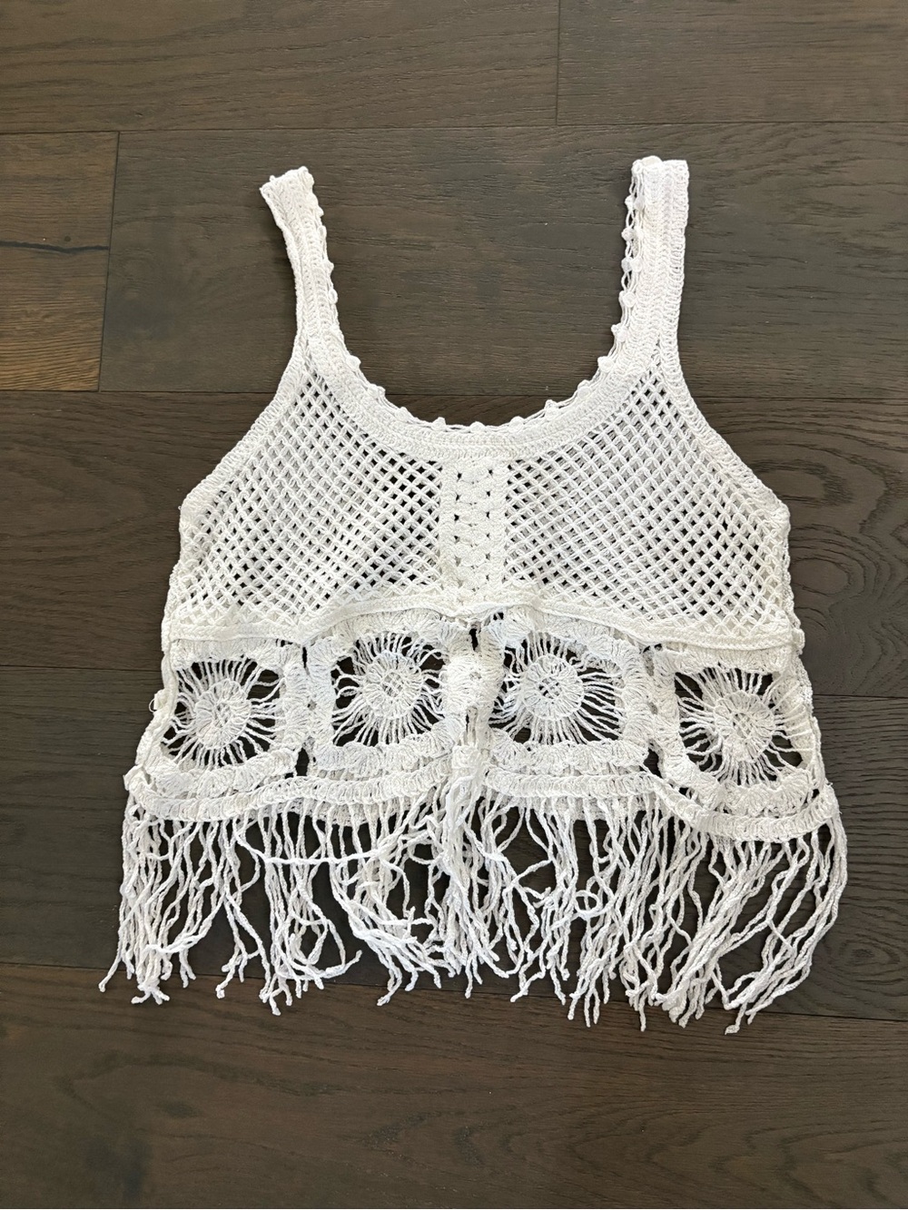 Ladies crochet tank top sz med NWT from Italy